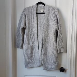 Ruby Moon Gray Chunky Knit Cardigan